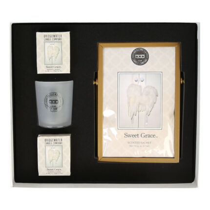 Geschenkset mit zwei Votivkerzen, Kerzenglas und Sweet-Grace-Sachet
