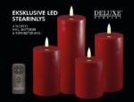Giftbox Stumpenkerzen LED bordeaux – Produktansicht