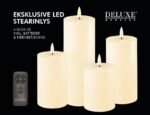 Giftbox Stumpenkerzen LED creme – Produktansicht