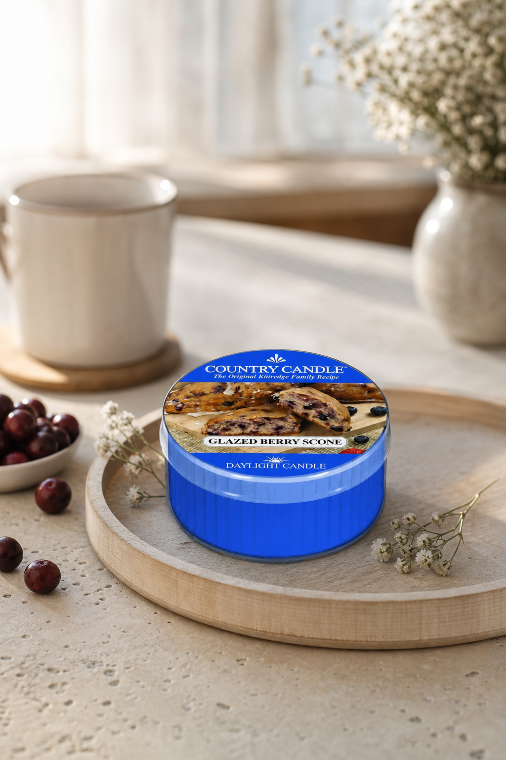 Glazed Berry Scone Daylight 42g in einer stimmungsvollen Anwendungsszene