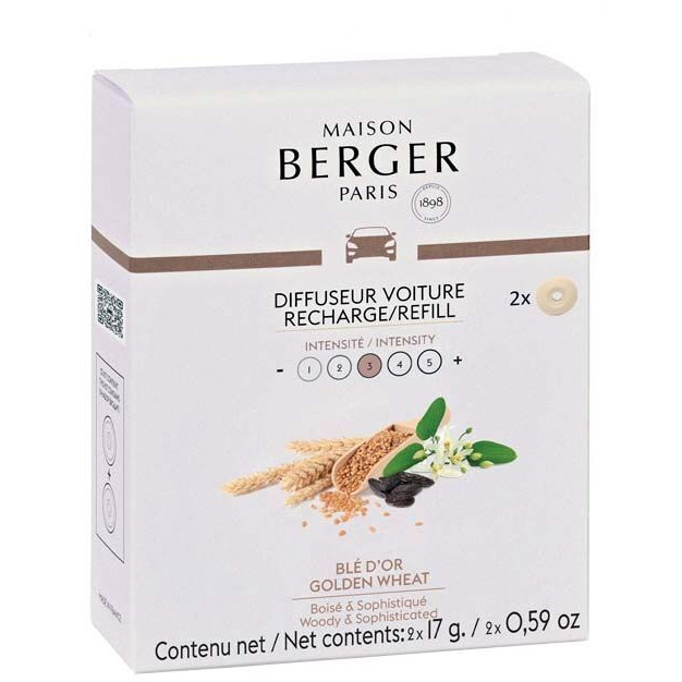 Maison Berger Auto-Duft Nachfüller Verpackung der Maison Berger Paris Auto-Duft-Nachfüller mit zwei Nachfüllern
