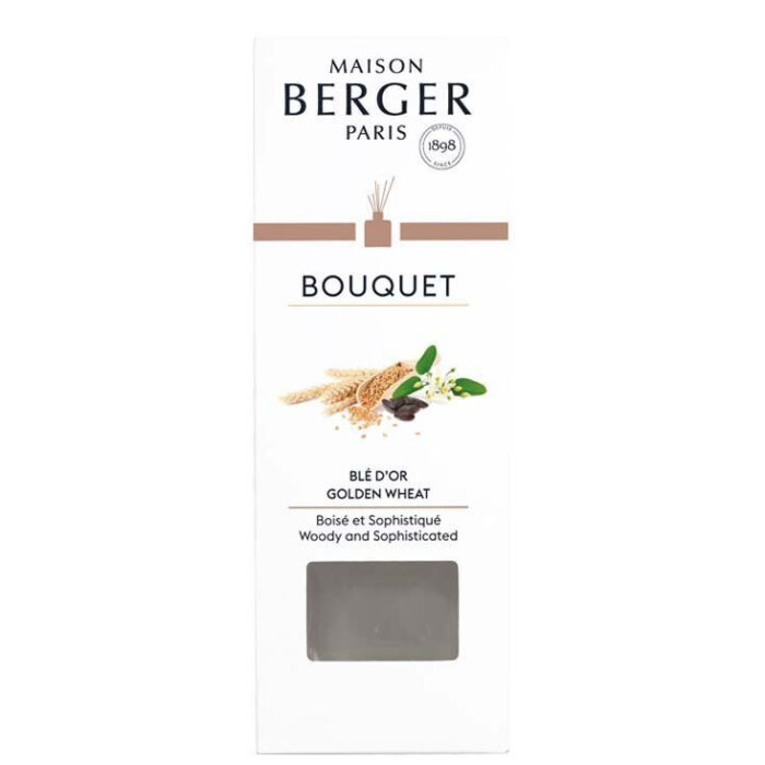Maison Berger Diffuser mit Verpackung und Nachfüllflasche auf einem Wohnzimmertisch