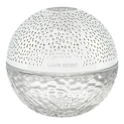 Transparente kugelförmige Lampe Berger mit perforiertem Schirm
