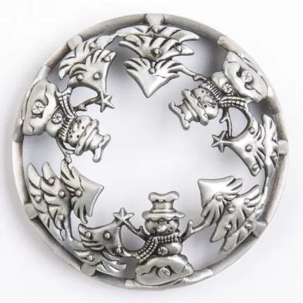 Happy Snowmans Candle-Lid – Hauptansicht