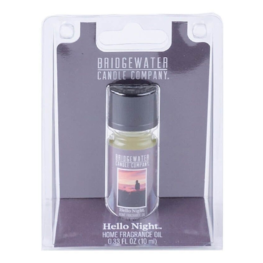 Hello Night Duftöl Produktansicht Hello Night Home Fragrance Oil von Bridgewater in transparenter Verpackung