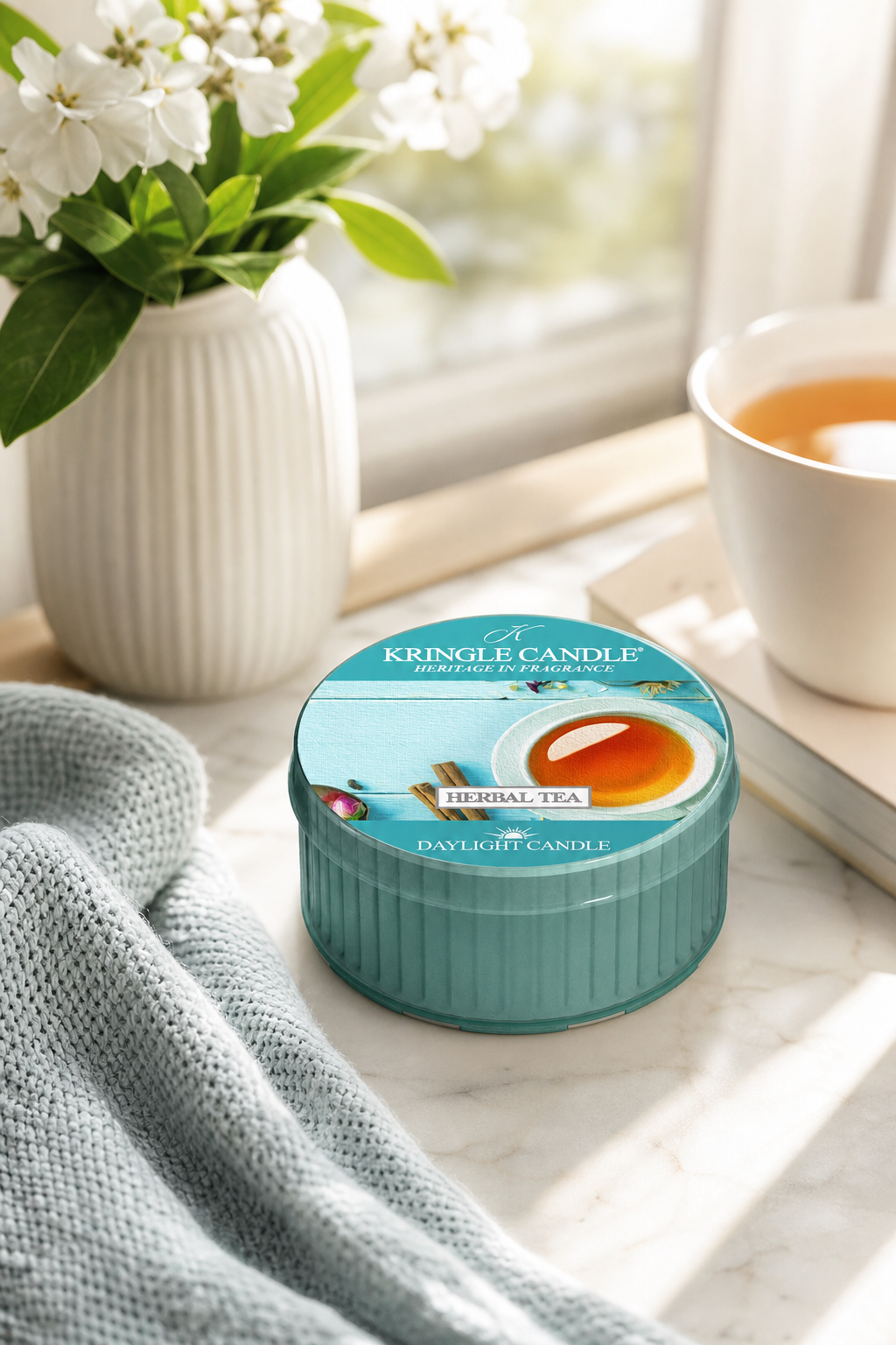 Herbal Tea Daylight 42g in einer stimmungsvollen Anwendungsszene