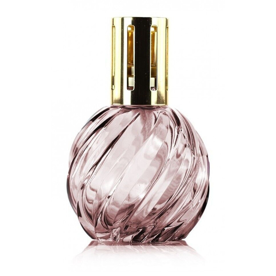 Heritage Mauve Duftlampe Mauvefarbene kugelförmige Duftlampe mit goldfarbenem Aufsatz