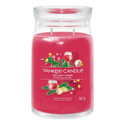 Rote Yankee Candle Holiday Cheer Kerze im Glas, 567 g