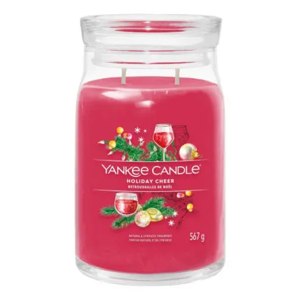 Rote Yankee Candle Holiday Cheer Kerze im Glas, 567 g