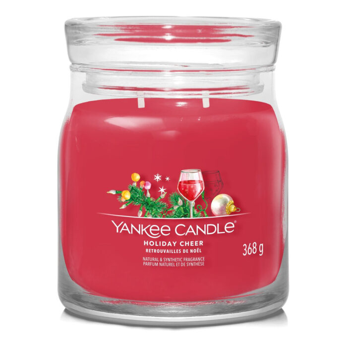 Yankee Candle Holiday Cheer Kerze im Glas mit zwei Dochten, 368 g