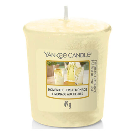 Yankee Candle Duftkerze Homemade Herb Lemonade mit 49 g Etikett