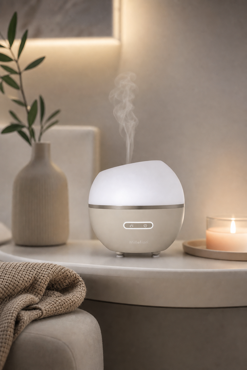 Hydro Diffuser Half Sphere Dove in einer stimmungsvollen Anwendungsszene