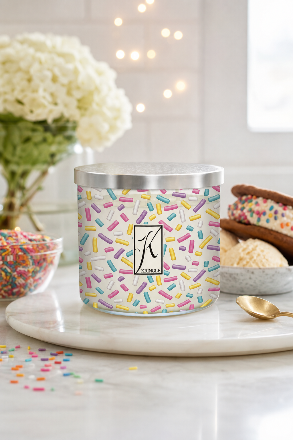 Ice Cream Sandwiches 396g Tumbler 3-Docht in einer stimmungsvollen Anwendungsszene