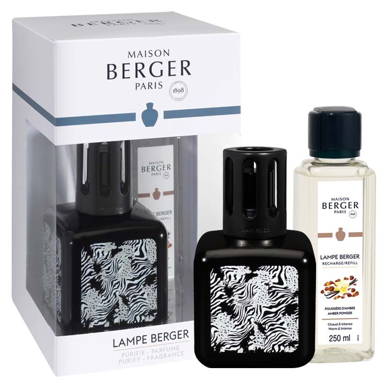 Lampe Berger Set mit Verpackung Lampe Berger Set mit schwarzer Duftlampe, Nachfüllflasche und Verpackung