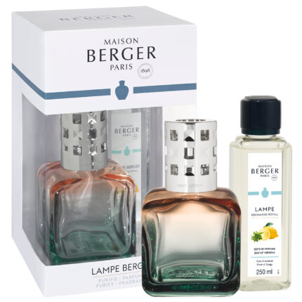 Lampe Berger Geschenkset mit Duftlampe, Verpackung und Nachfüllflasche