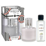 Maison Berger Set mit weißer Duftlampe und Nachfüllflasche