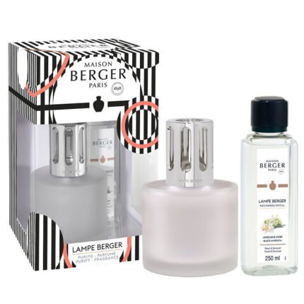Maison Berger Set mit weißer Duftlampe und Nachfüllflasche
