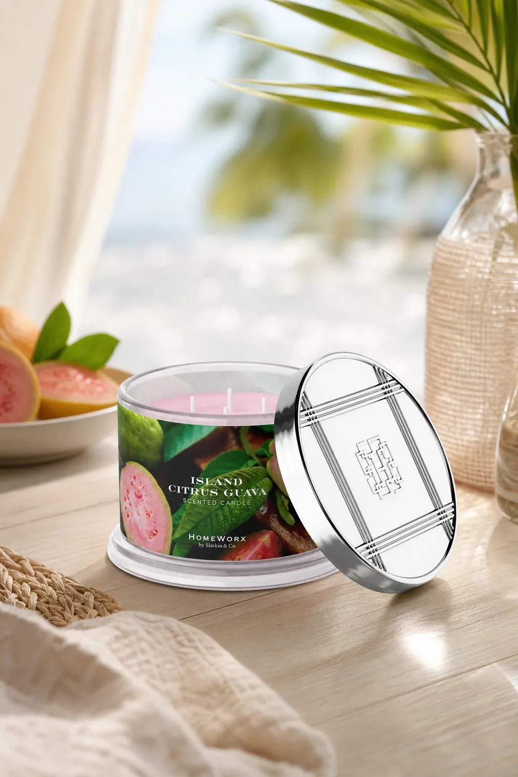 Island Citrus Guave 510g (4-Docht) – Stimmungsbild Island Citrus Guave 510g (4-Docht) in einer stimmungsvollen Anwendungsszene