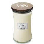 WoodWick Island Coconut Kerze im Glas mit geschlossenem Deckel