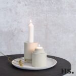 Candle Holder Julia beige L – Produktansicht