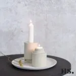 Candle Holder Julia beige L – Produktansicht