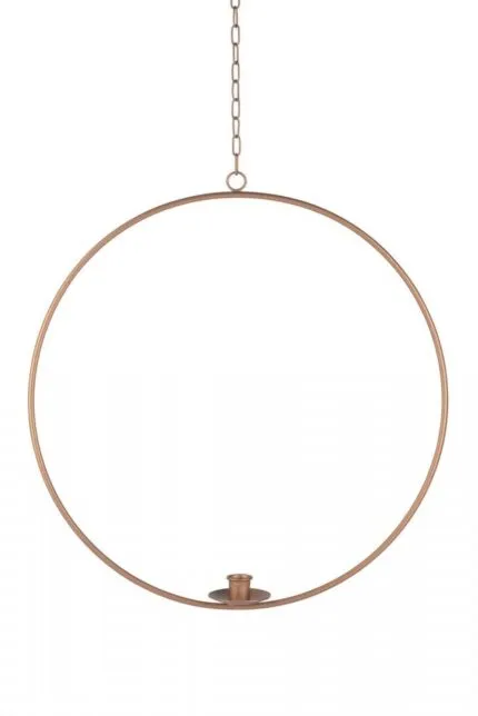 Kerzenhalter Ring zum Aufhängen M gold – Produktansicht