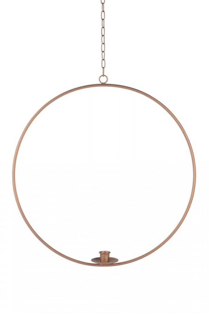 Kerzenhalter Ring zum Aufhängen M gold – Produktansicht