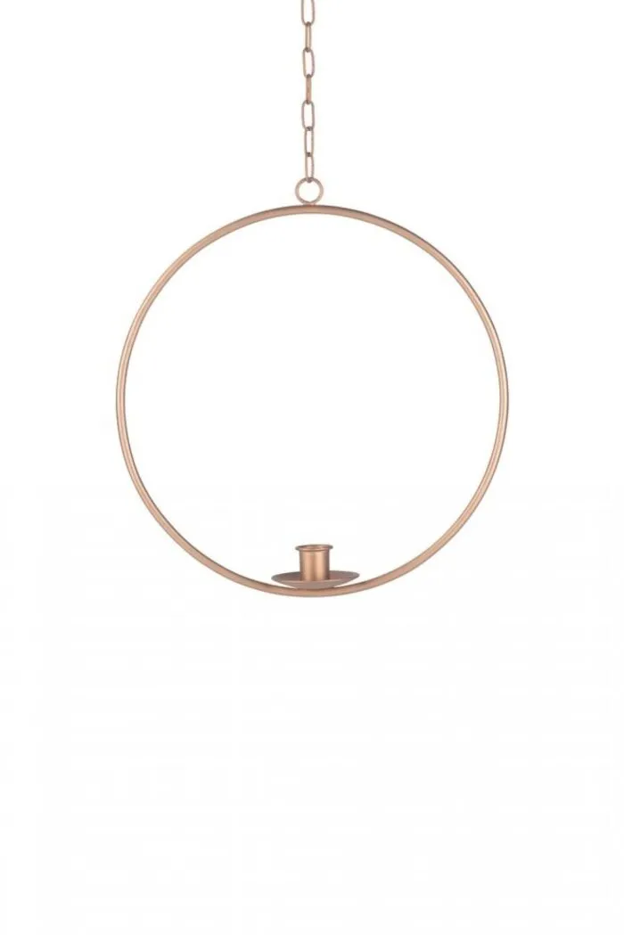 Kerzenhalter Ring zum Aufhängen S gold – Produktansicht