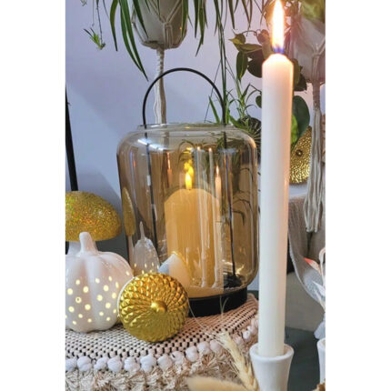 Kerzenlaterne Clermont 31cm natur – Hauptansicht