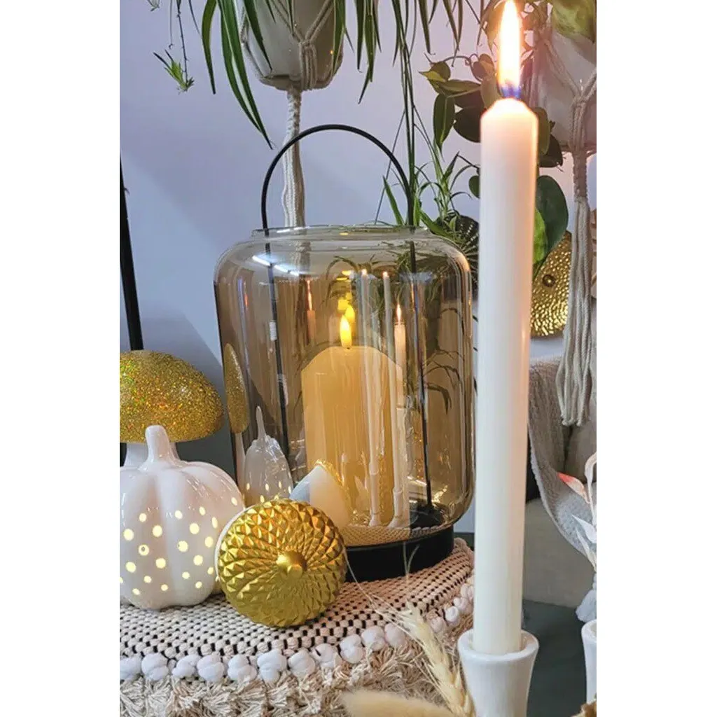 Produktbild Kerzenlaterne Clermont 31cm natur – Hauptansicht