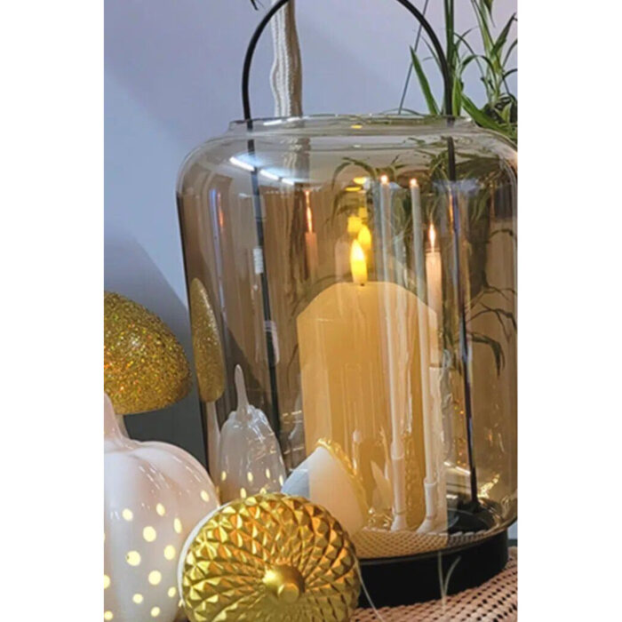 Kerzenlaterne Clermont 31cm natur – Produktansicht