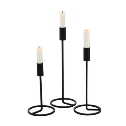 Kerzenleuchter-Set Fio schwarz – Produktansicht
