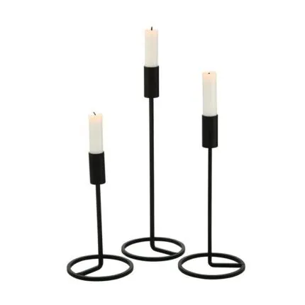 Kerzenleuchter-Set Fio schwarz – Produktansicht