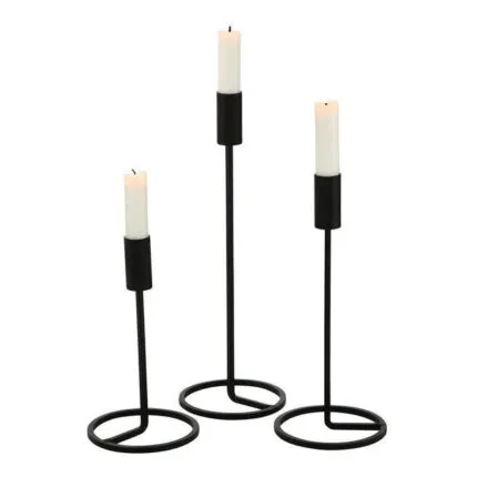 Kerzenleuchter-Set Fio schwarz – Hauptansicht