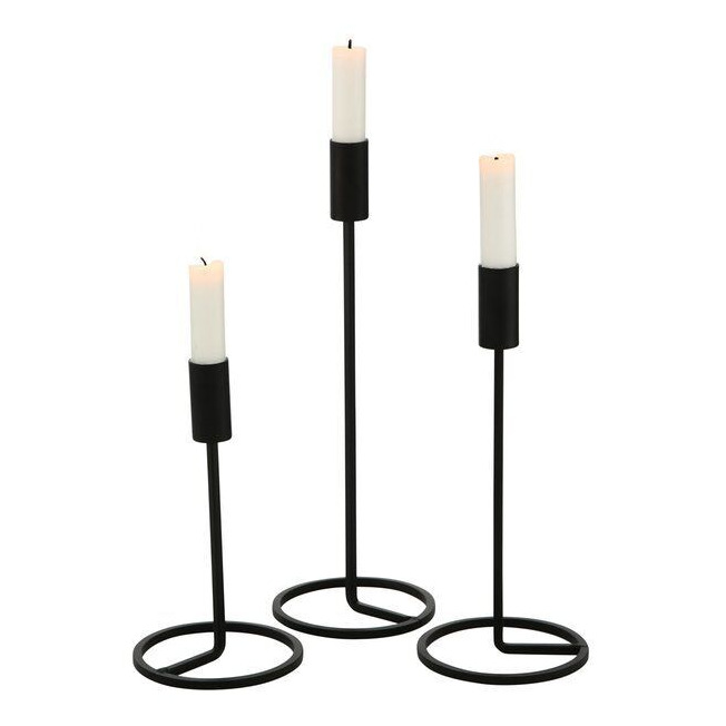 Produktbild Kerzenleuchter-Set Fio schwarz – Hauptansicht