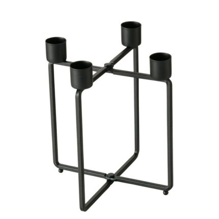 Kerzenleuchter Karos schwarz – Produktansicht