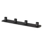 Kerzenleuchter Pleyra schwarz matt 30cm – Produktansicht