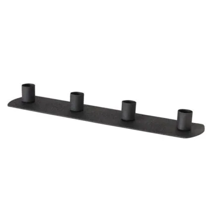 Kerzenleuchter Pleyra schwarz matt 30cm – Produktansicht