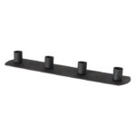 Kerzenleuchter Pleyra schwarz matt 30cm – Hauptansicht