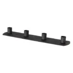 Kerzenleuchter Pleyra schwarz matt 30cm – Hauptansicht