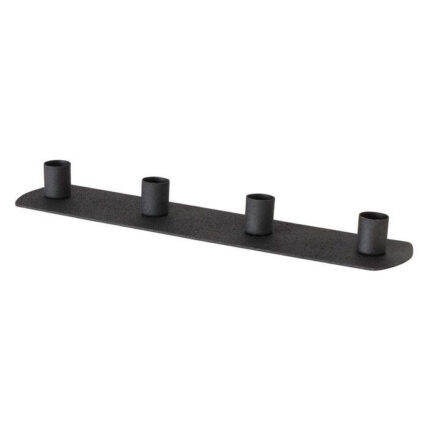 Kerzenleuchter Pleyra schwarz matt 30cm – Hauptansicht