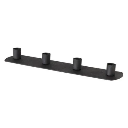 Kerzenleuchter Pleyra schwarz matt 30cm – Hauptansicht