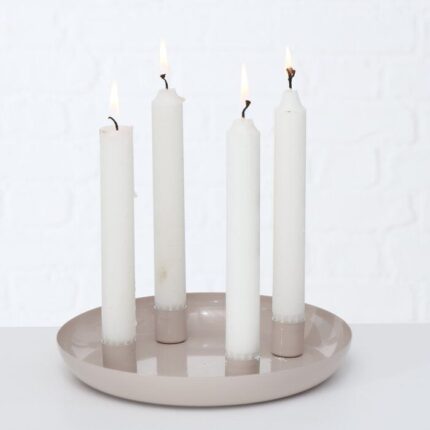 Kerzenleuchter Remius beige – Hauptansicht