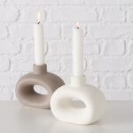 Kerzenleuchter Rody weiß – Produktansicht