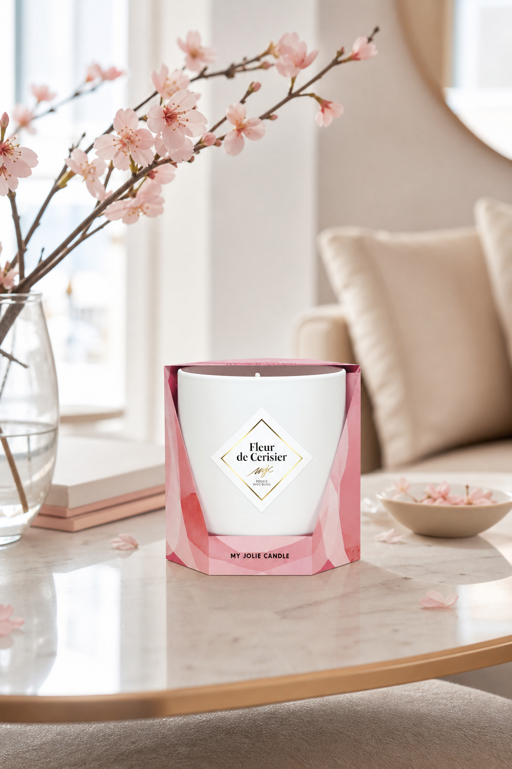 Kirschblüte - Fleur de Cerisier - Armband mit schwarzen Perlen 200g in einer stimmungsvollen Anwendungsszene