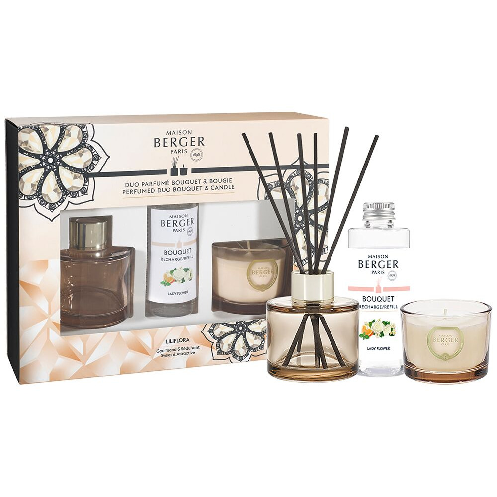 Raumduft-Set mit Diffuser und Kerze Maison Berger Raumduft-Set mit Diffuser, Nachfüllflasche und Duftkerze