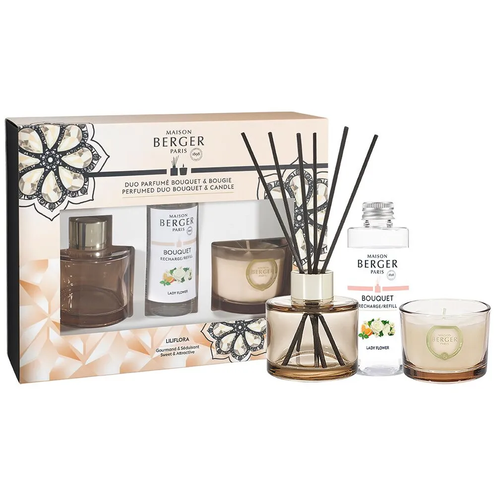 Raumduft-Set mit Diffuser und Kerze Maison Berger Raumduft-Set mit Diffuser, Nachfüllflasche und Duftkerze