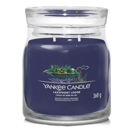 Yankee Candle Lakefront Lodge Kerze im Glas mit zwei Dochten