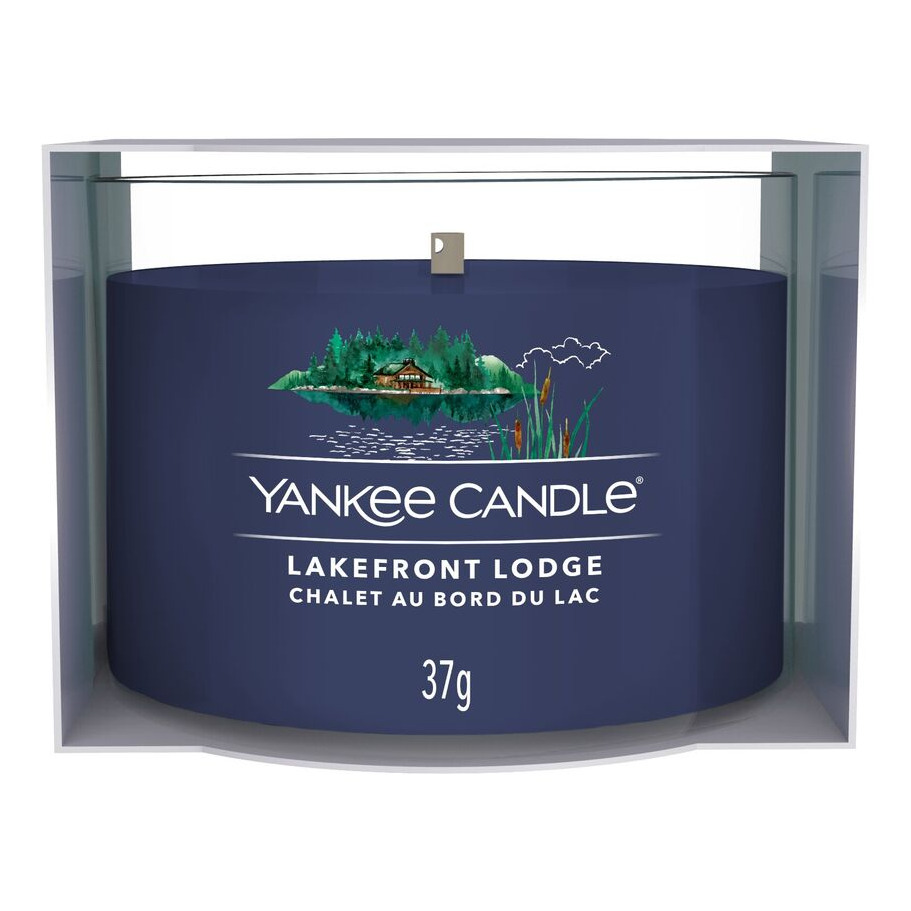 Lakefront Lodge Duftkerze Verpackte Yankee Candle Lakefront Lodge Duftkerze mit 37-g-Aufdruck