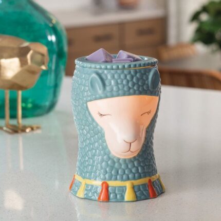 Lama Duftlampe mit Wachswürfeln auf einer Küchenarbeitsfläche